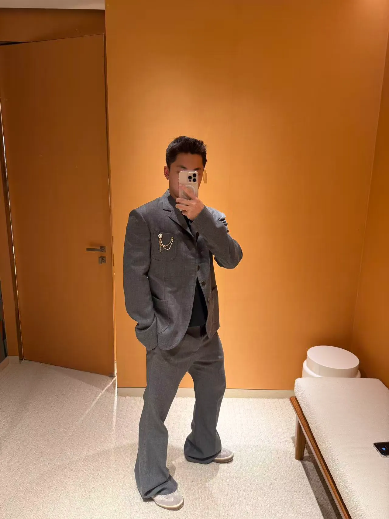 Louis Vuitton Chain Wool Suit Jacket